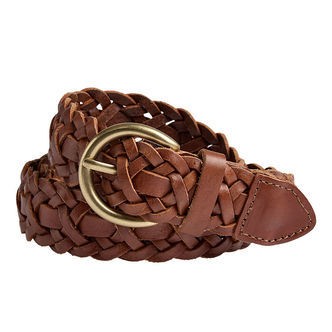 Markberg Bælte - HarlynMBG - Braided - Cognac/Guld