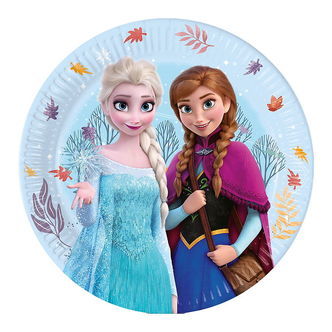 Decorata Party Paptallerkner - 8-pak - 23 cm - Frozen Idyllic Wo