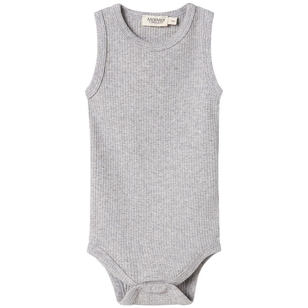 MarMar Body u/æ - Rib - Sleeveless - Noos - Lysegråmeleret
