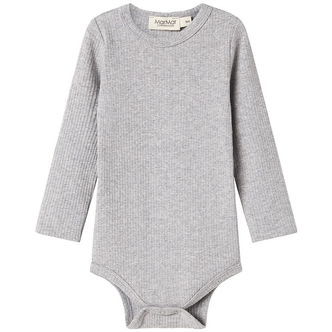 MarMar Body l/æ - Rib - Modal - Noos - Lysegråmeleret