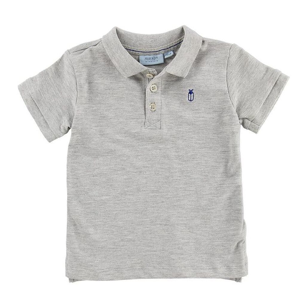 Noa Noa miniature Polo - Gråmeleret m. Bille