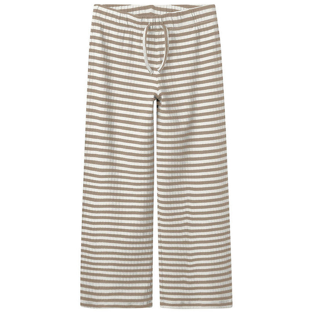 Name It Bukser - Rib - Noos - NkfSuraja - Mocha Meringue m. Hvid