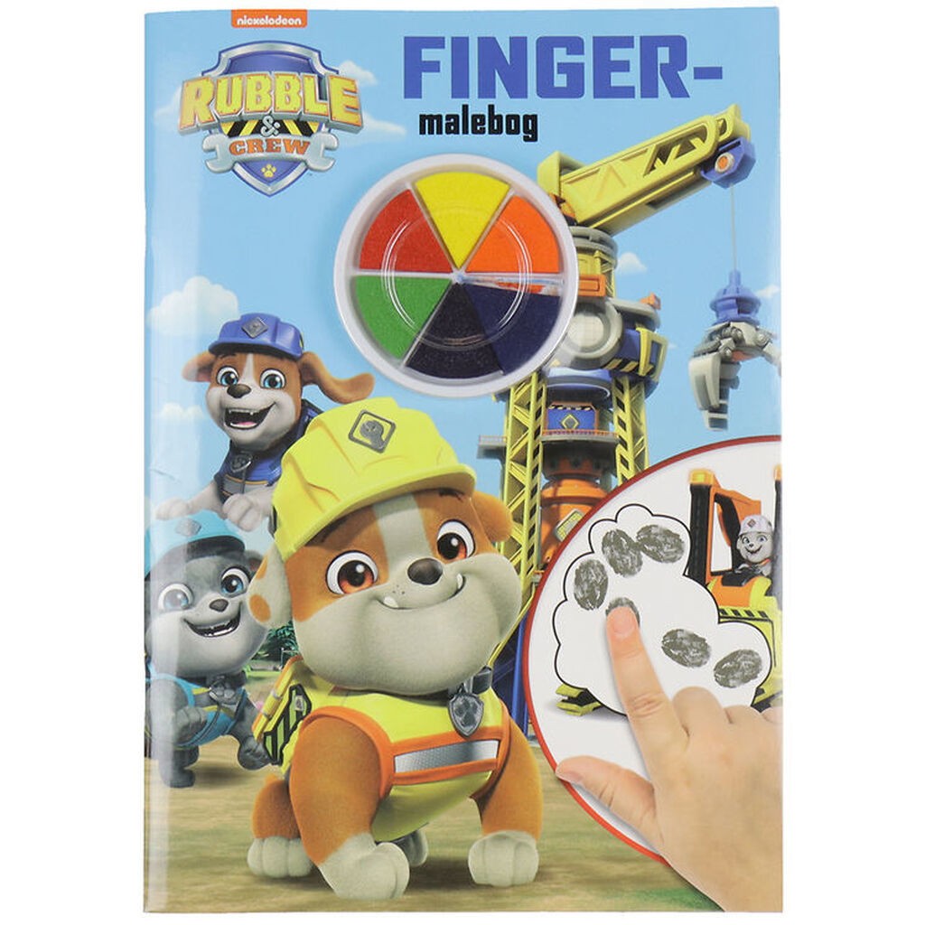 Alvida Bog - Fingermalebog m. Rubble & Crew - Dansk