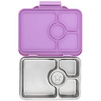 Yumbox Madkasse m. 4 Rum - Bento Steel - 798 ml - Lavande Purple