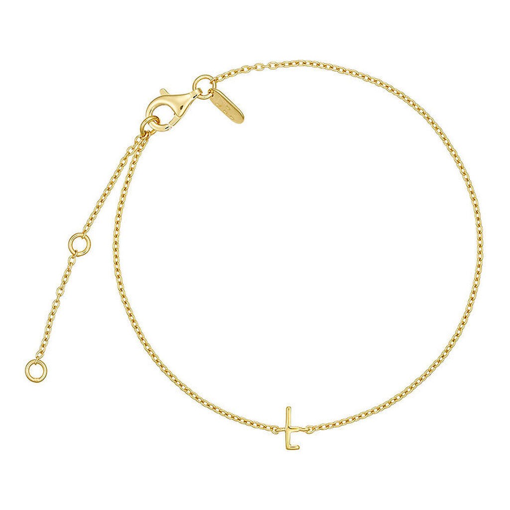 Design Letters Armbånd - L - 18K Guldbelagt