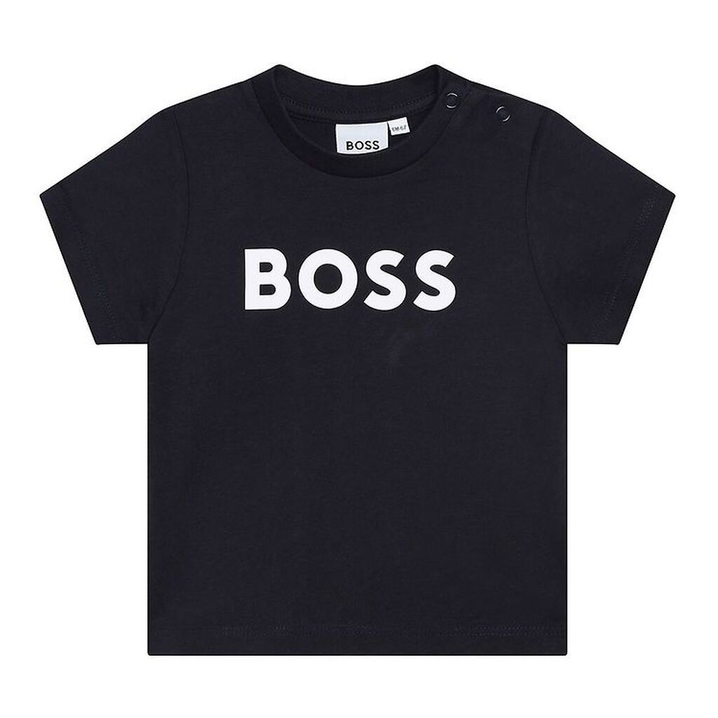 BOSS T-Shirt - Navy m. Hvid