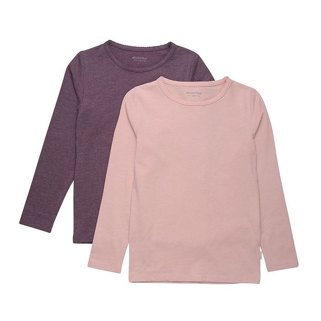 Minymo Bluse - 2-Pak - Misty Rose