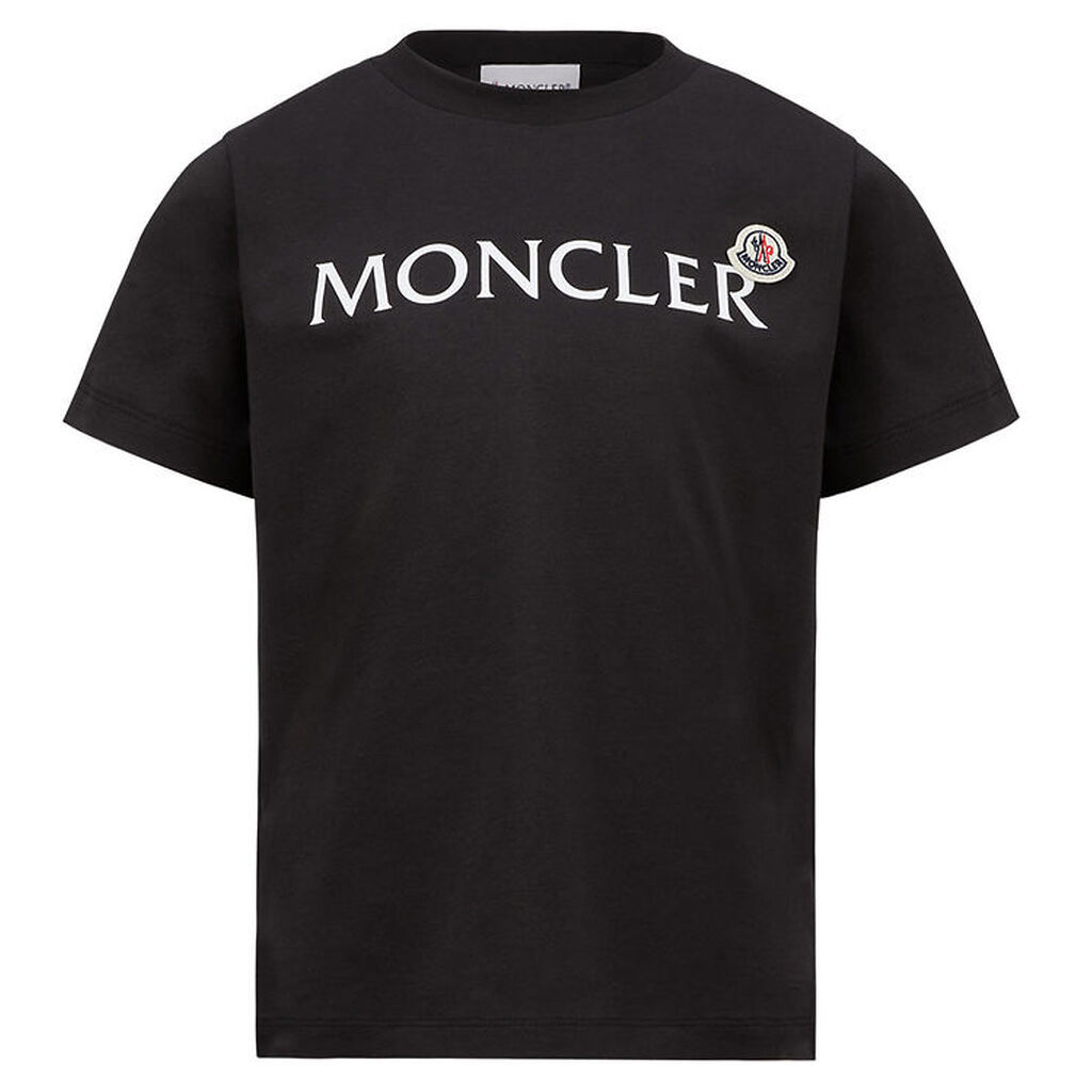 Moncler T-shirt - Sort m. Hvid