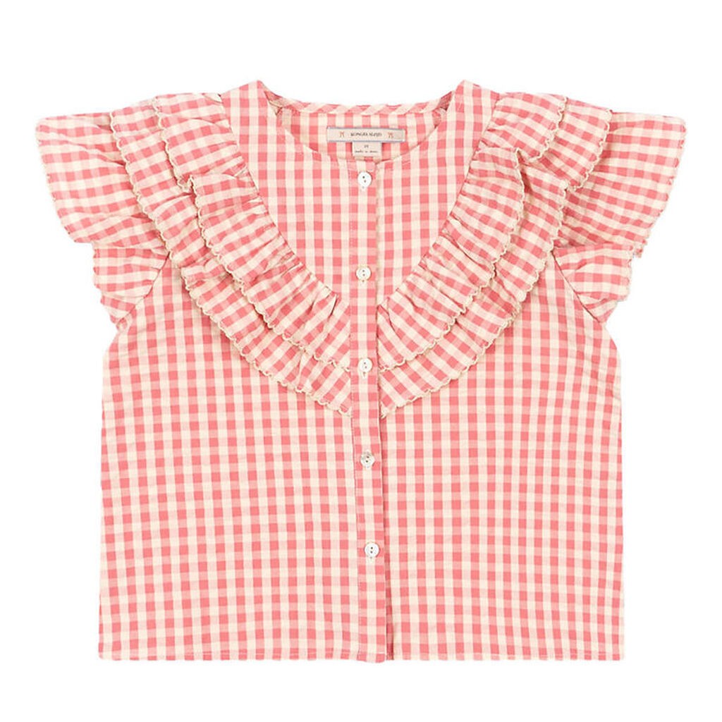 Konges Sløjd Skjorte - Kim Frill - Flamingo Plume Check