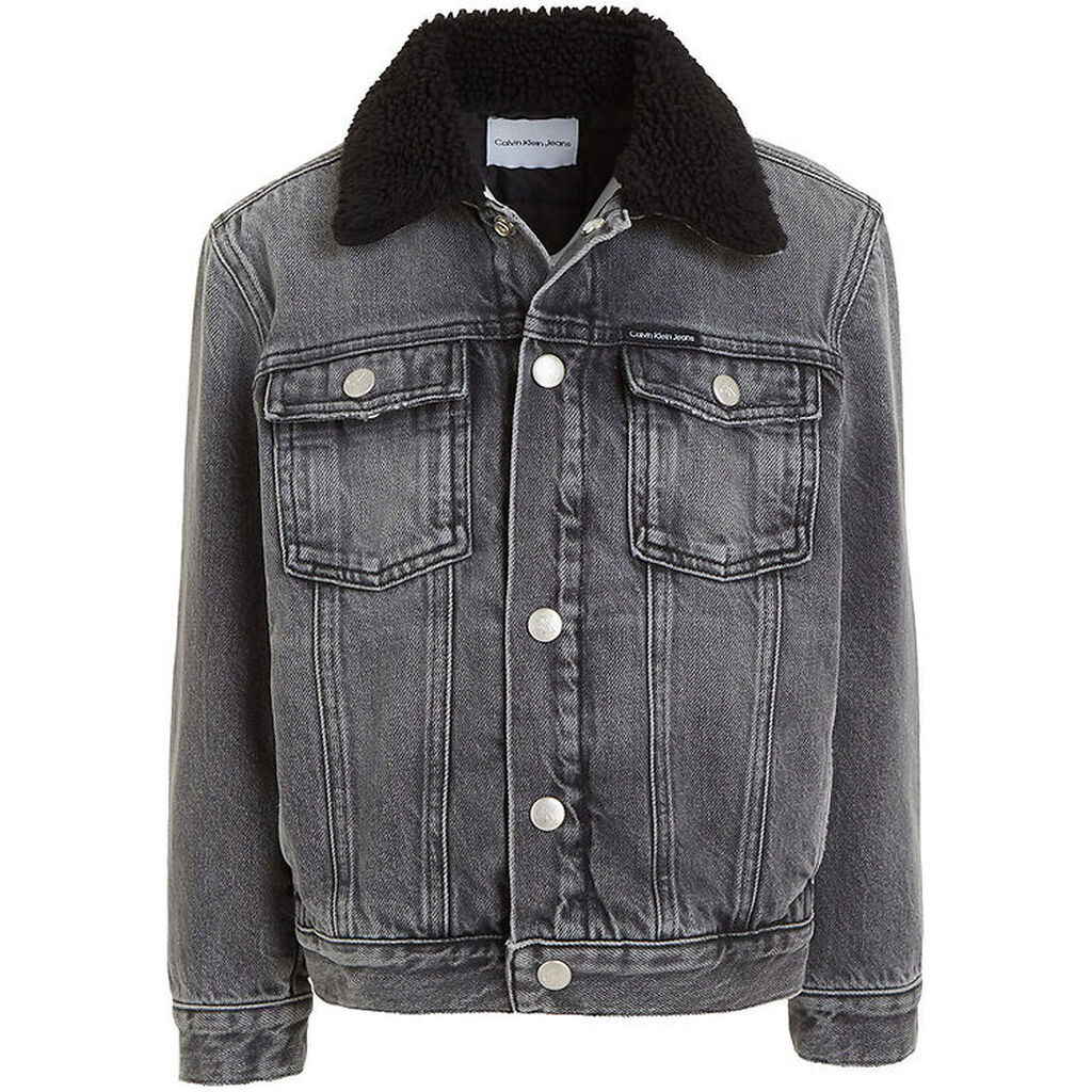 Calvin Klein Denimjakke m. For - Visual Grey