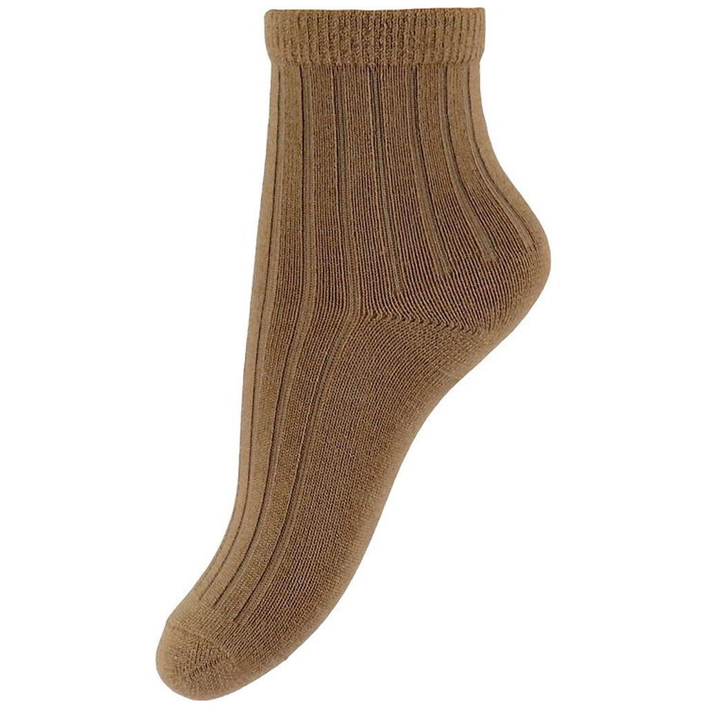 Wheat Strømper - Uld - Rib - Vilde - Caramel