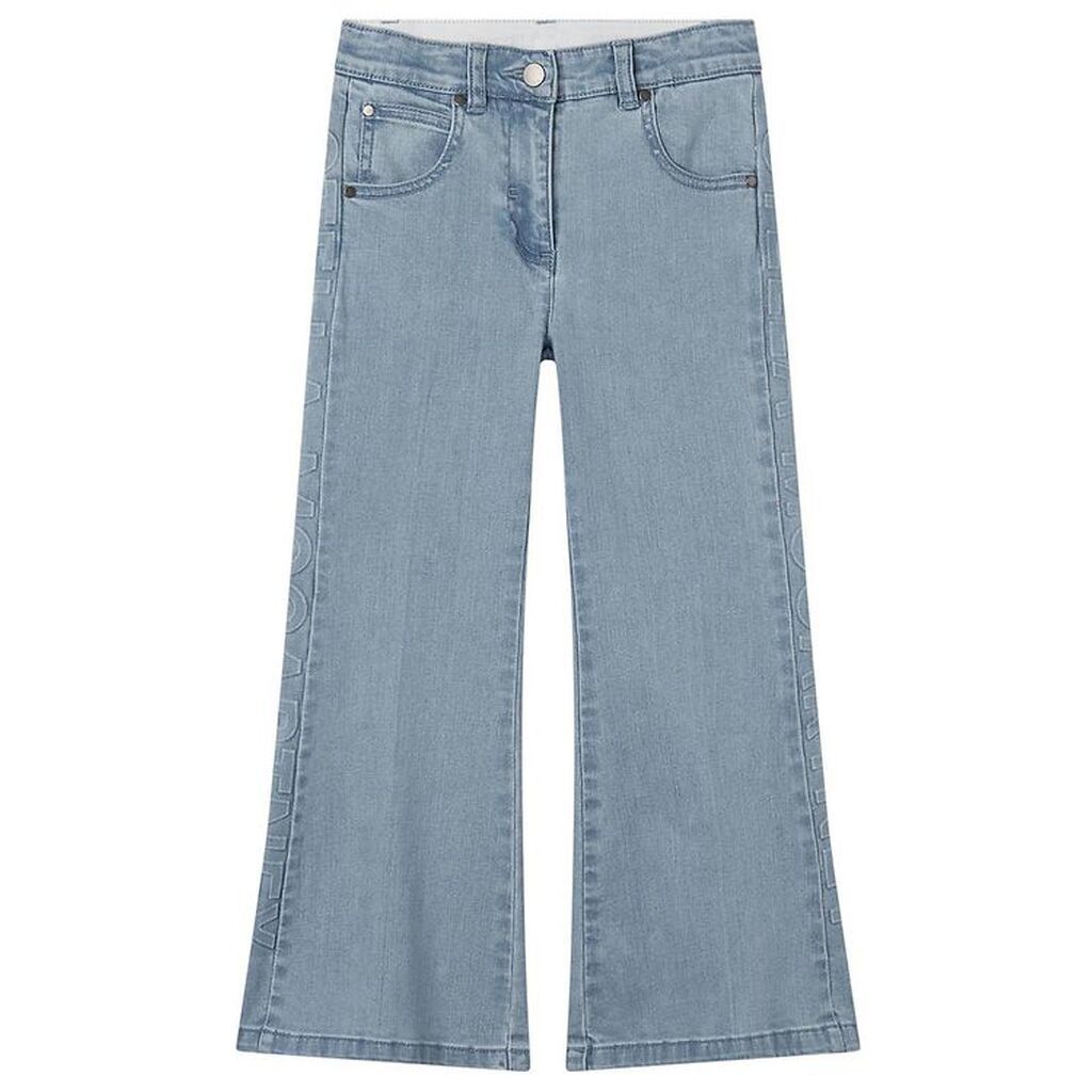 Stella McCartney Kids Jeans - Lyseblå m. Logo