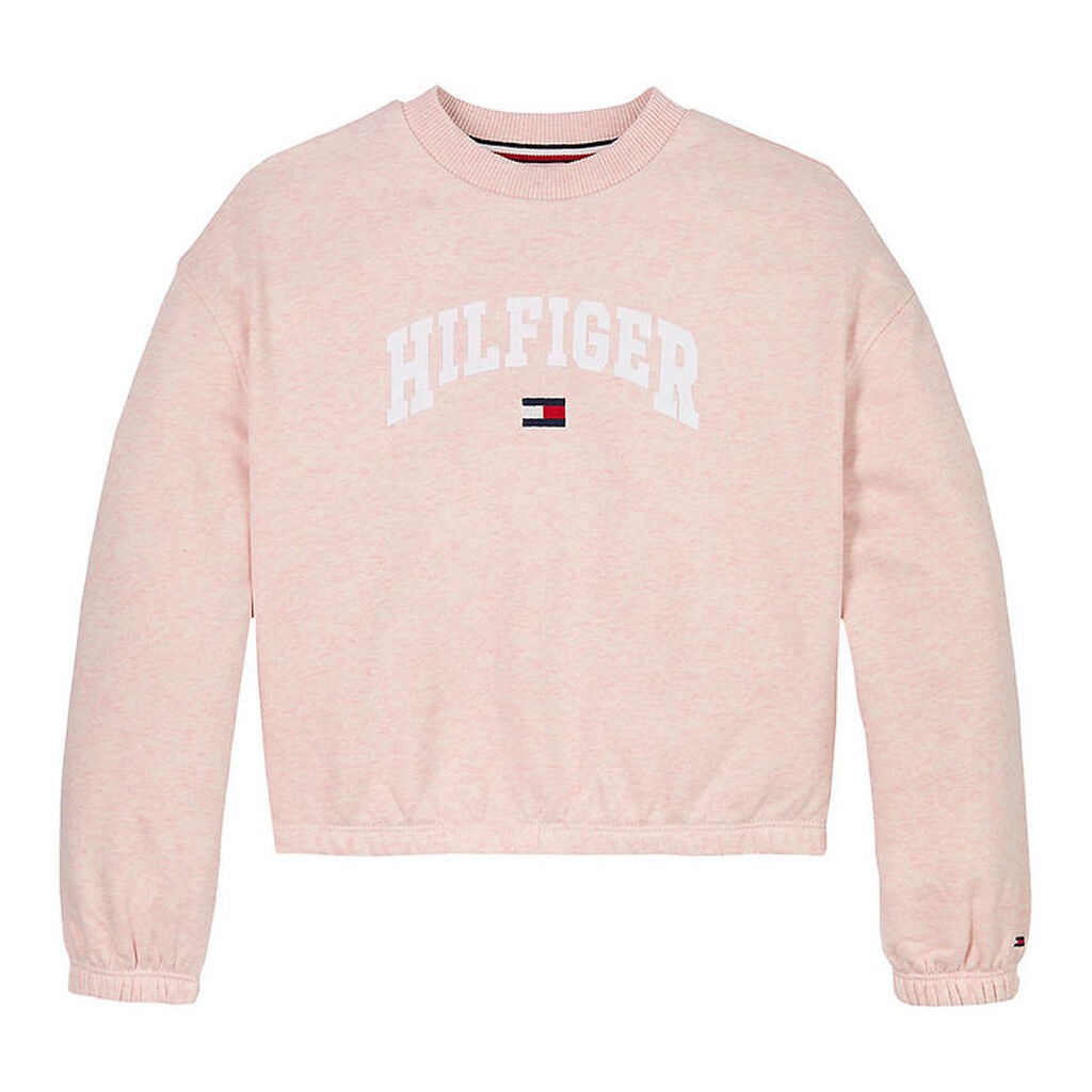 Tommy Hilfiger Sweatshirt - Varsity - Coral Ice Heather Red
