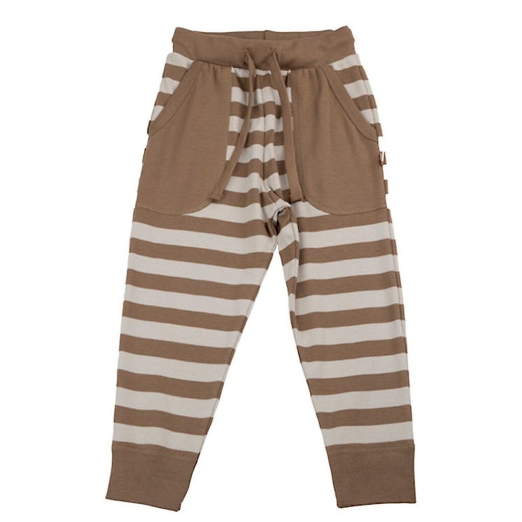 Katvig Bukser - Brun/Beige Stribet
