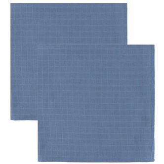 Cam Cam Stofbleer - 70x70 cm - 2-pak - Deep Blue