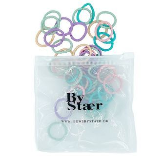 By Stær Mini Hårelastikker - 50 Stk. - Mix 2