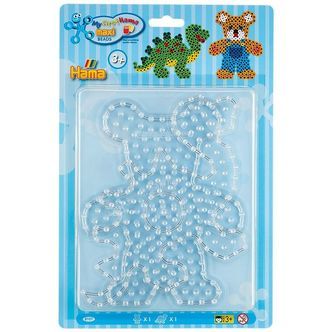 Hama Maxi Perleplader - 2 stk. - Dinosaur/Bamse