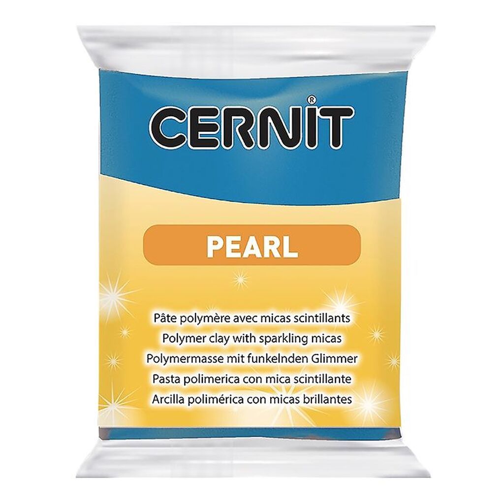 Cernit Polymer Ler - Pearl - Blå