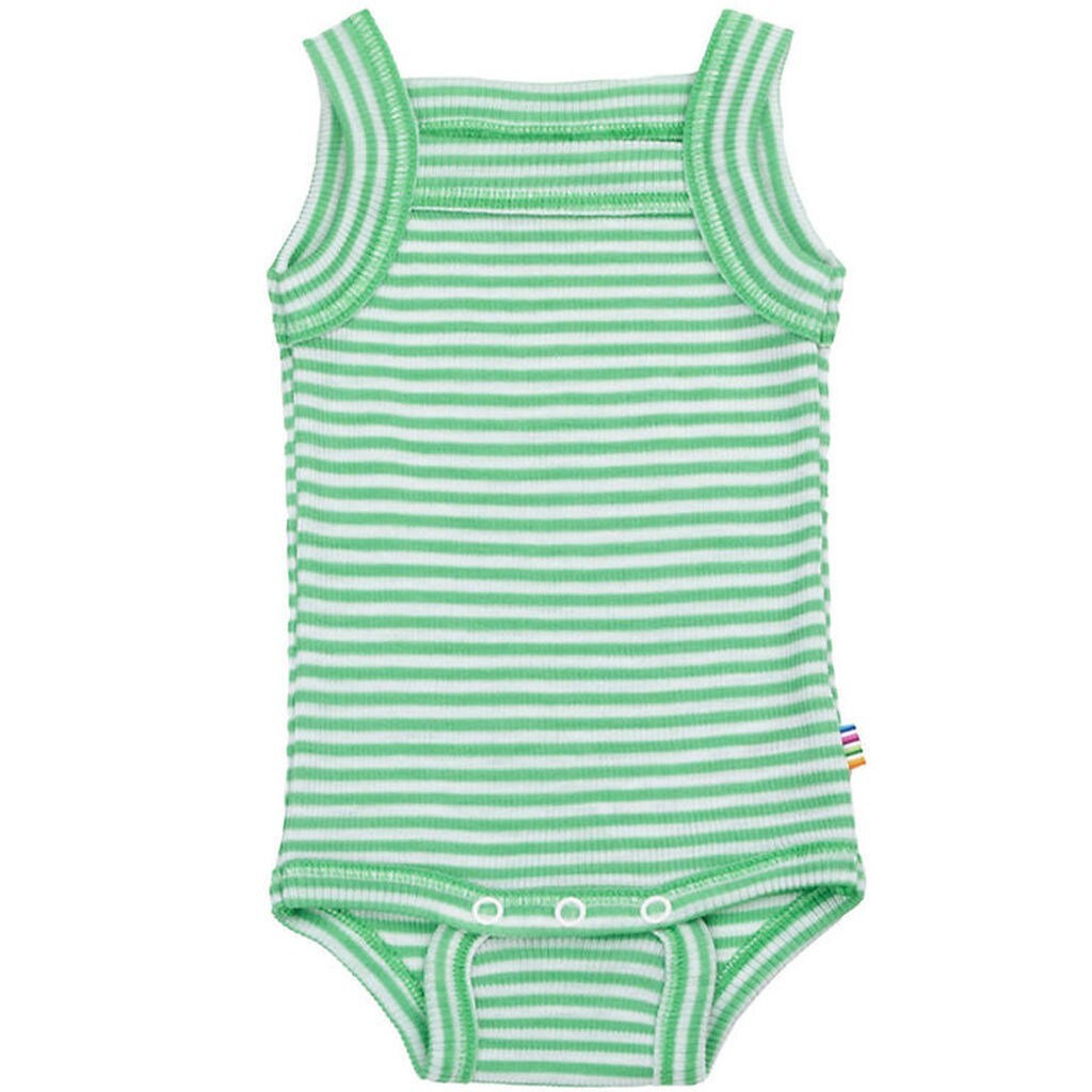 Joha Body u/æ - Rib - Uld/Silke - Off White/Grøn