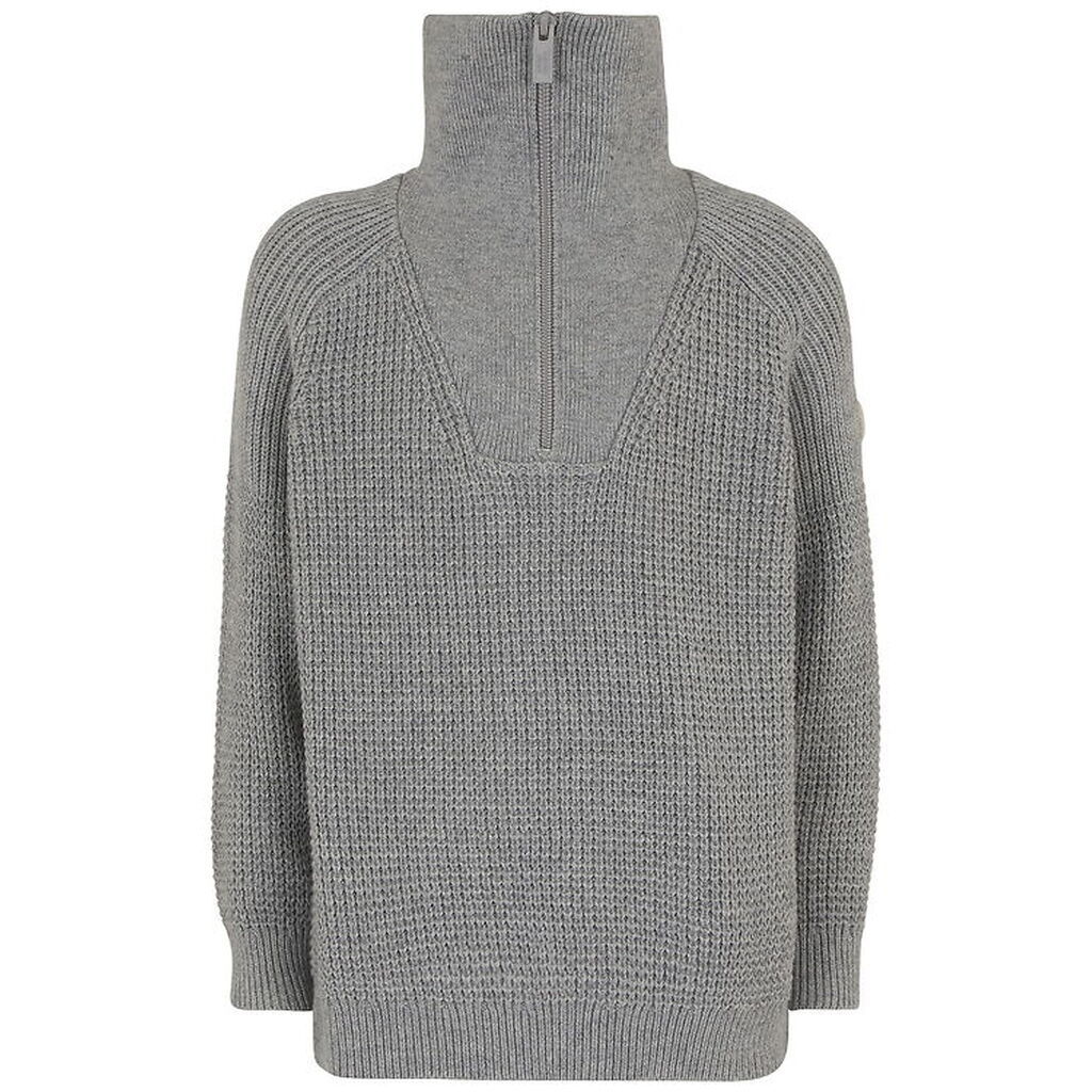 Emporio Armani Bluse m. Lynlås - Strik - Gråmeleret