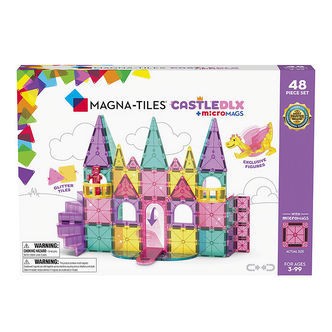 Magna-Tiles Magnetsæt - 48 Dele - Castle Deluxe + MicroMAGS