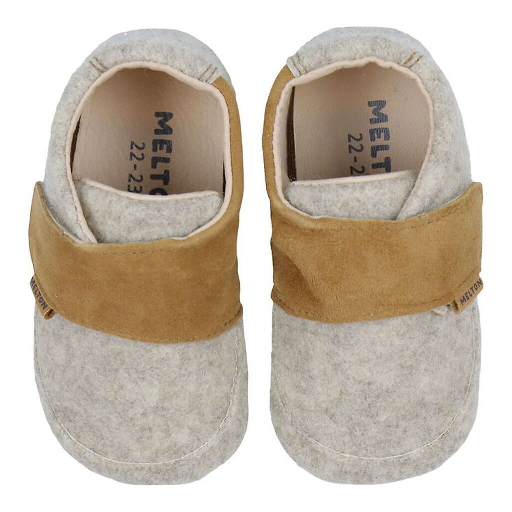 Melton Hjemmesko - Beige Melange