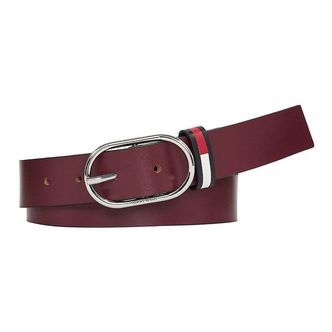 Tommy Hilfiger Bælte - Oval - Burgundy