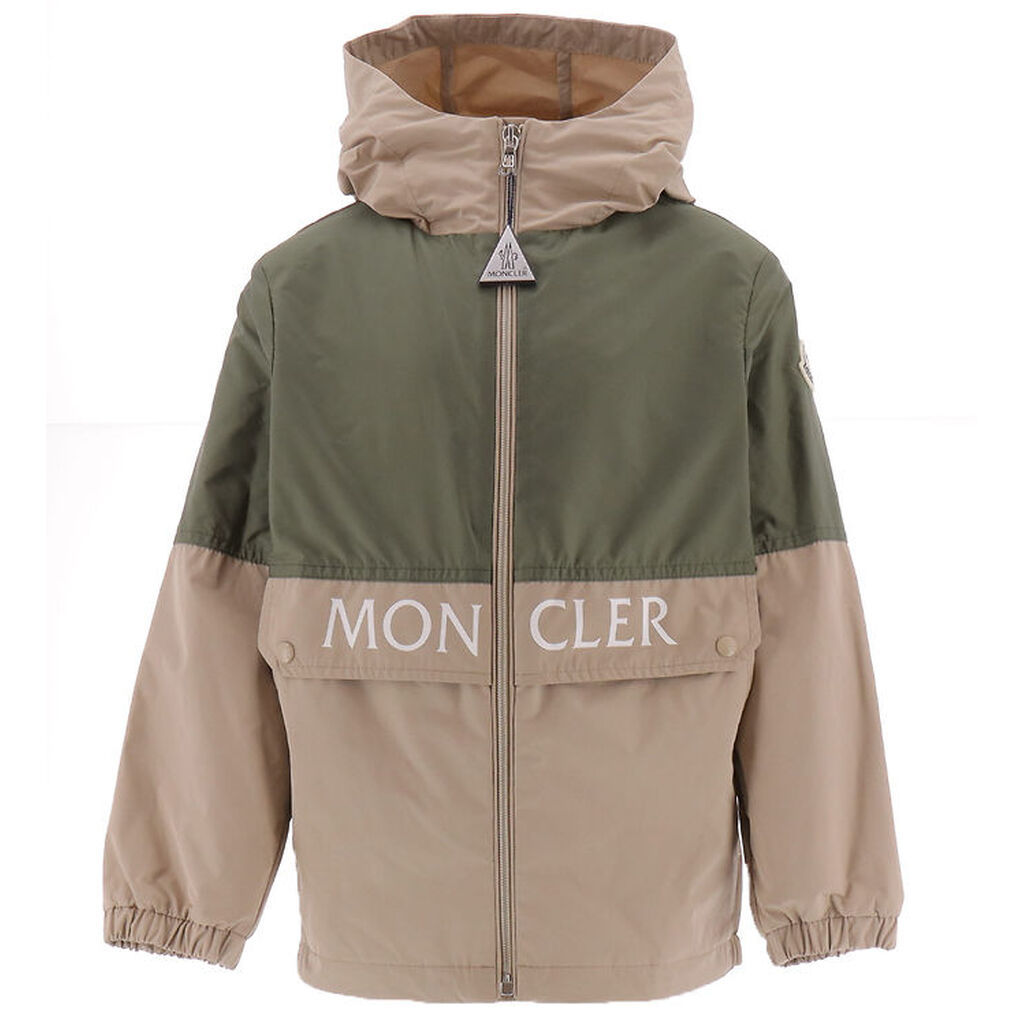 Moncler Jakke - Joly - Beige/Mørkegrøn