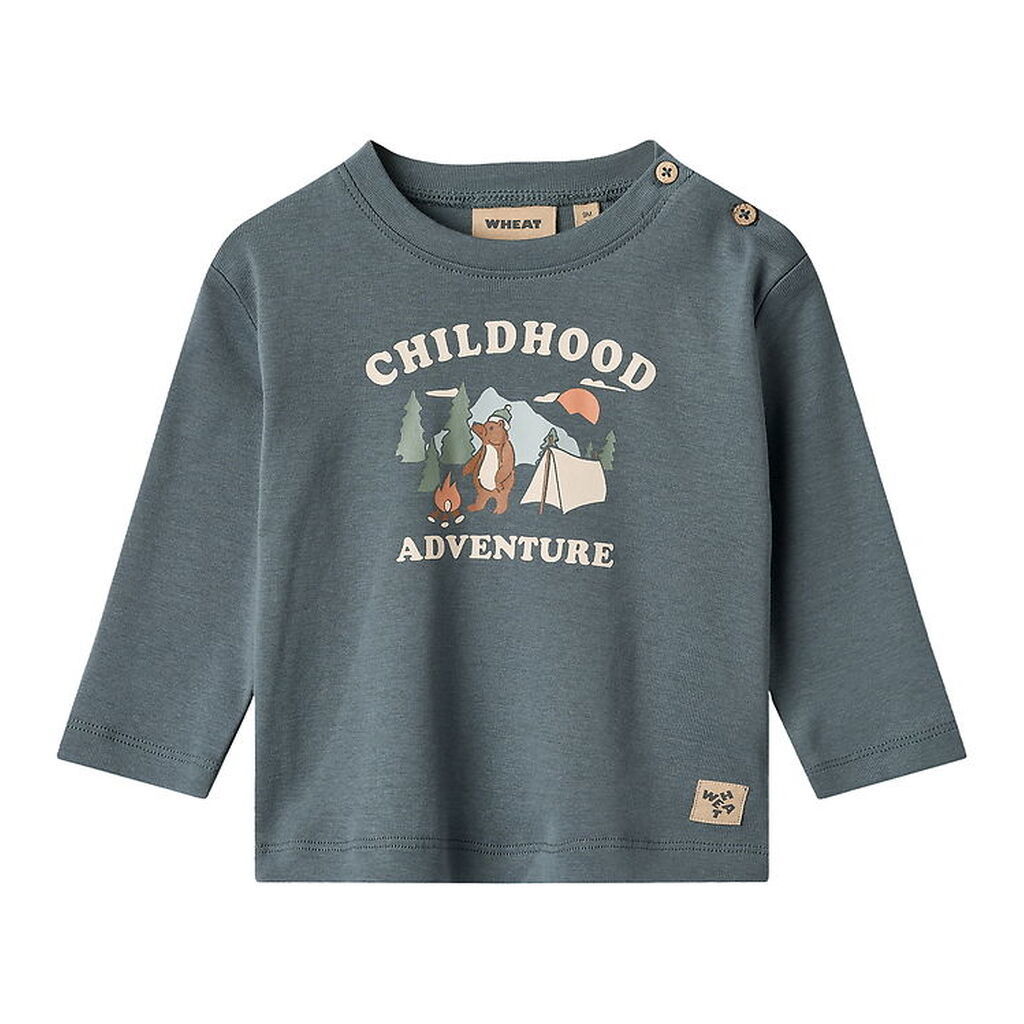 Wheat Bluse - Ray - Stormy Weather m. Print