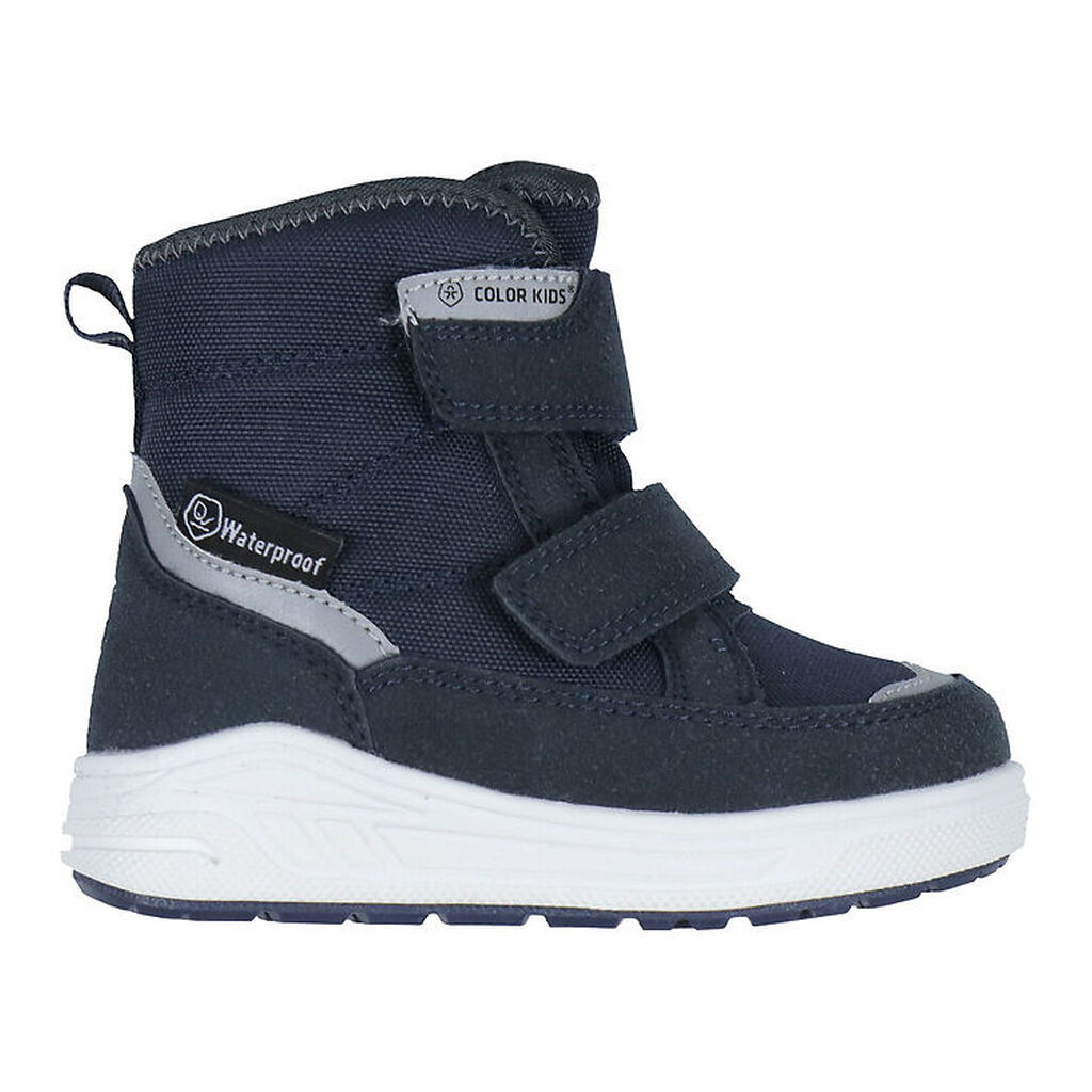 Color Kids Vinterstøvler - m. Velcro - Total Eclipse