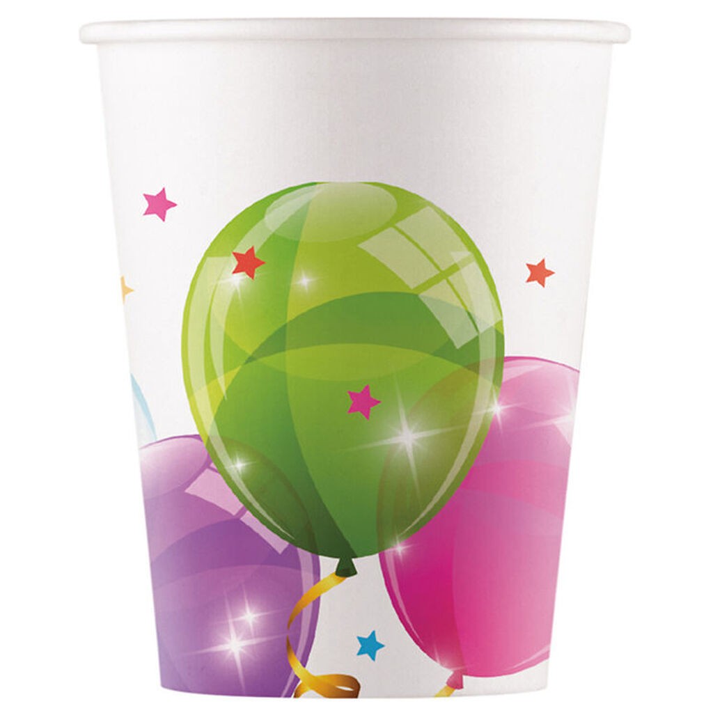 Decorata Party Papkrus - 8-pak - 200 ml - Sparkling Balloons