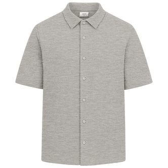 Grunt Skjorte - Vaflet - GRAlfred - Light Grey Melange