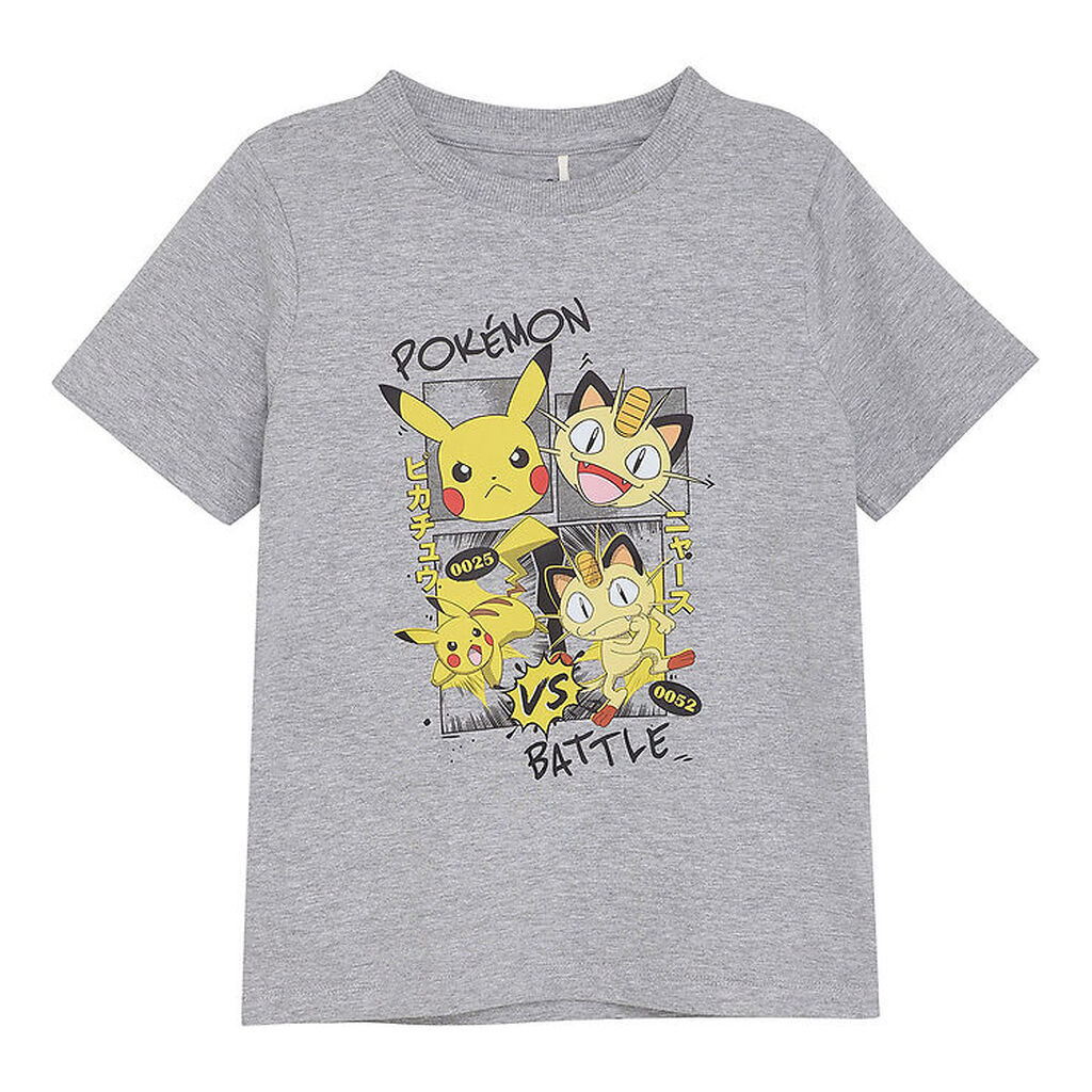 Minymo T-shirt - Pokémon - Grey Melange