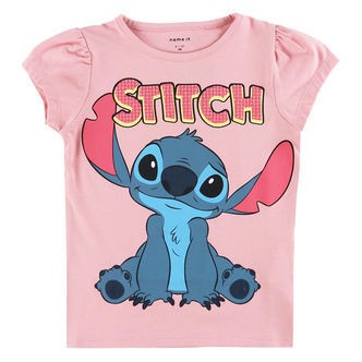 Name It - T-shirt - NmfAsbiri - Stitch - Cameo Pink