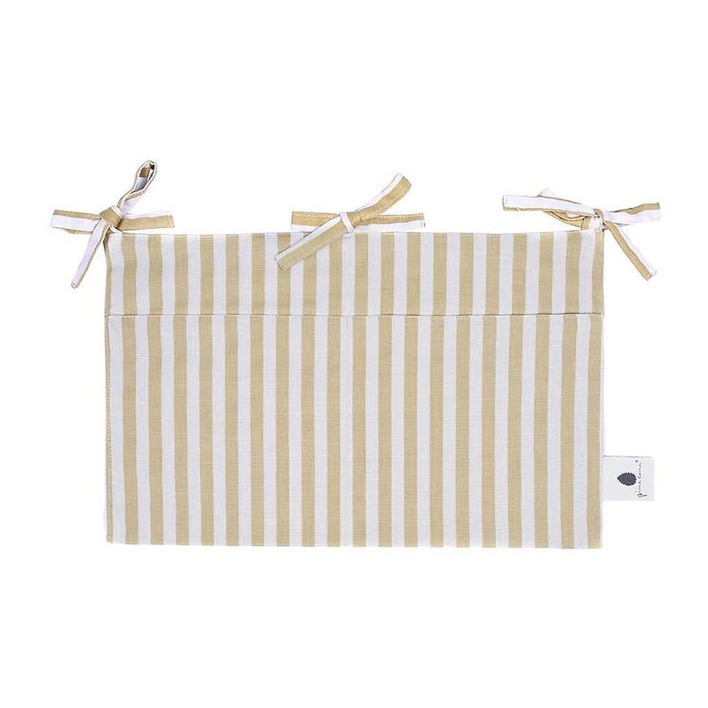 Pine Cone Sengelomme - 24x39 cm - Vida - Mustard Stripe