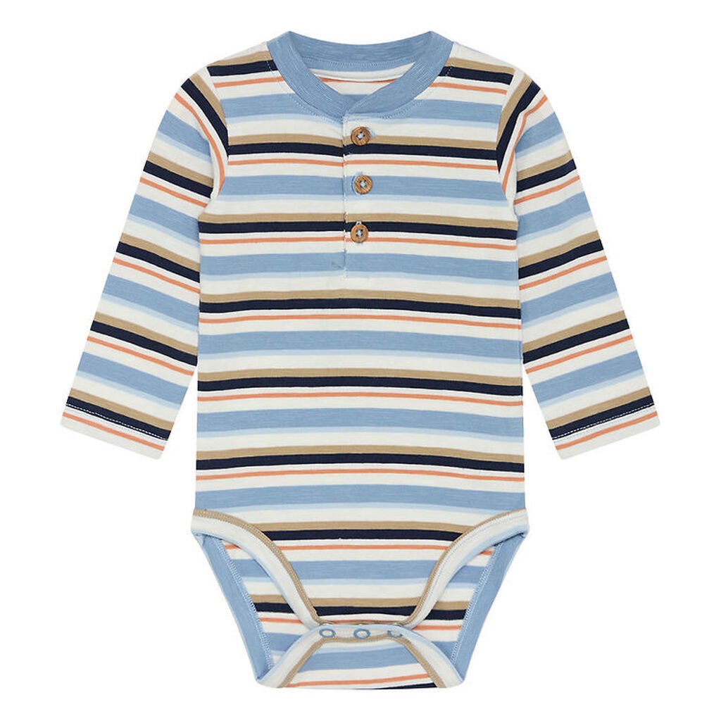 Hust and Claire Body l/æ - HCBjorn - Faded Blue m. Striber
