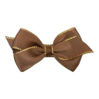 Little Wonders Hårsløjfe - Viola - 6 cm - Turftan/Gold