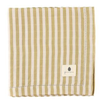 Pine Cone Babysvøb - 120x120 cm - Björk - Mustard Stripe