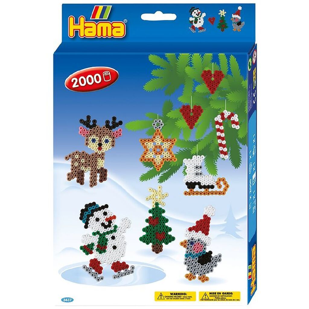 Hama Midi Perlesæt - 2000 stk. - Jul