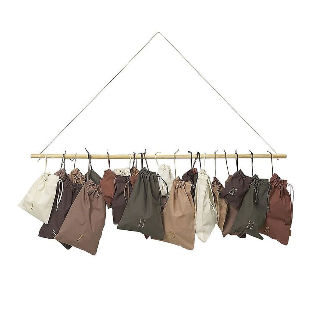 Ferm Living Julekalender - 24 bags - 100 cm - Multi