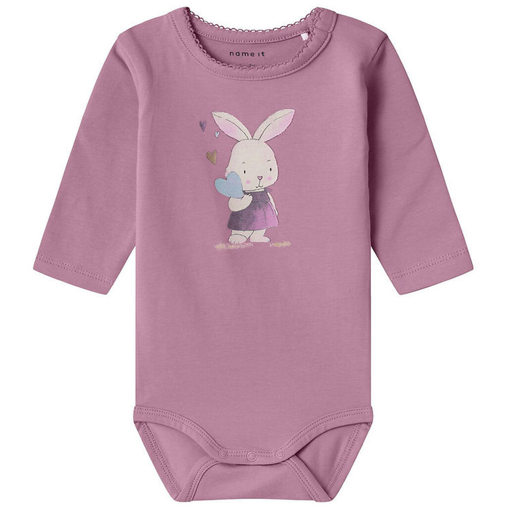 Name It Body l/æ - NbfNejse - Mauve Orchid m. Kanin