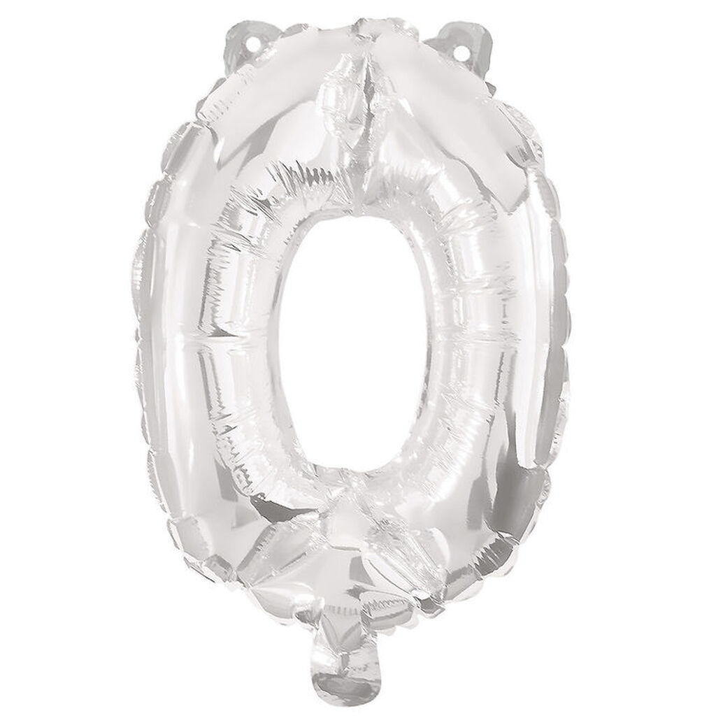 Decorata Party Foileballon - 85 cm - No 0 - Sølv