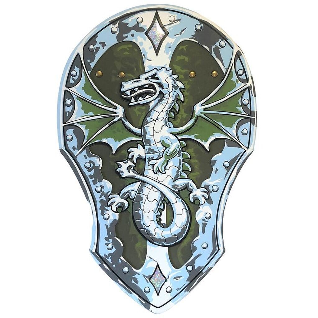 Liontouch Udklædning - Dragon Skjold - Grøn