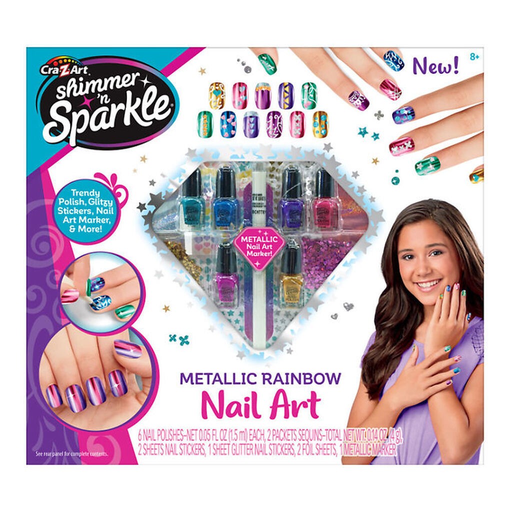 Shimmer N Sparkle Kreasæt - Nail Art