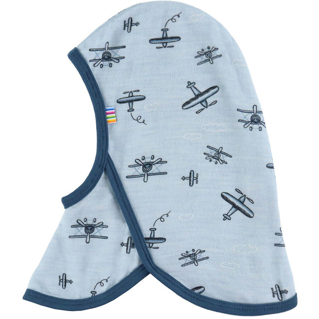 Joha Elefanthue - 1-lags - Uld/Bambus - Lyseblå m. Print