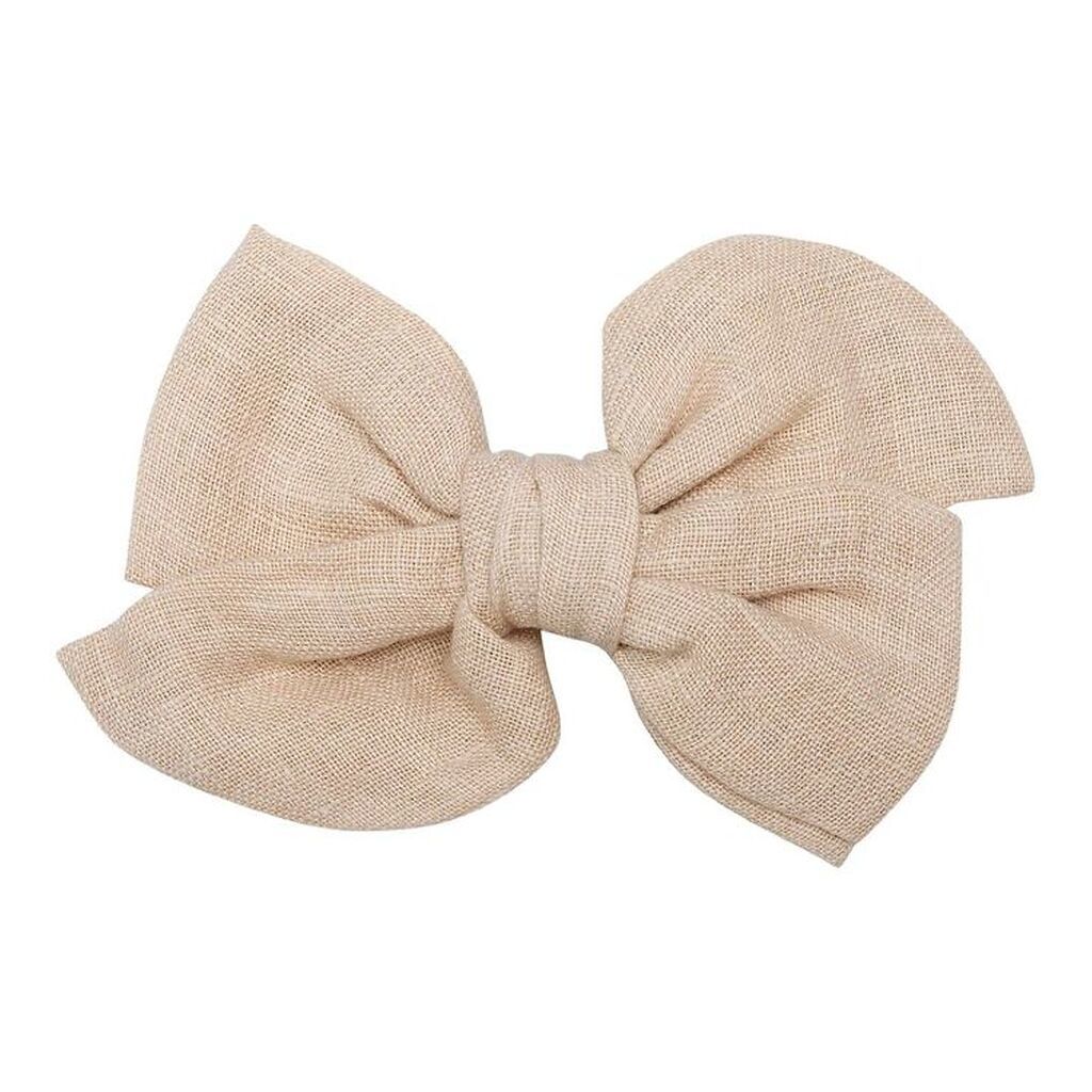 Little Wonders Hårspænde m. Sløjfe - Kaja - 8 cm - Antique White