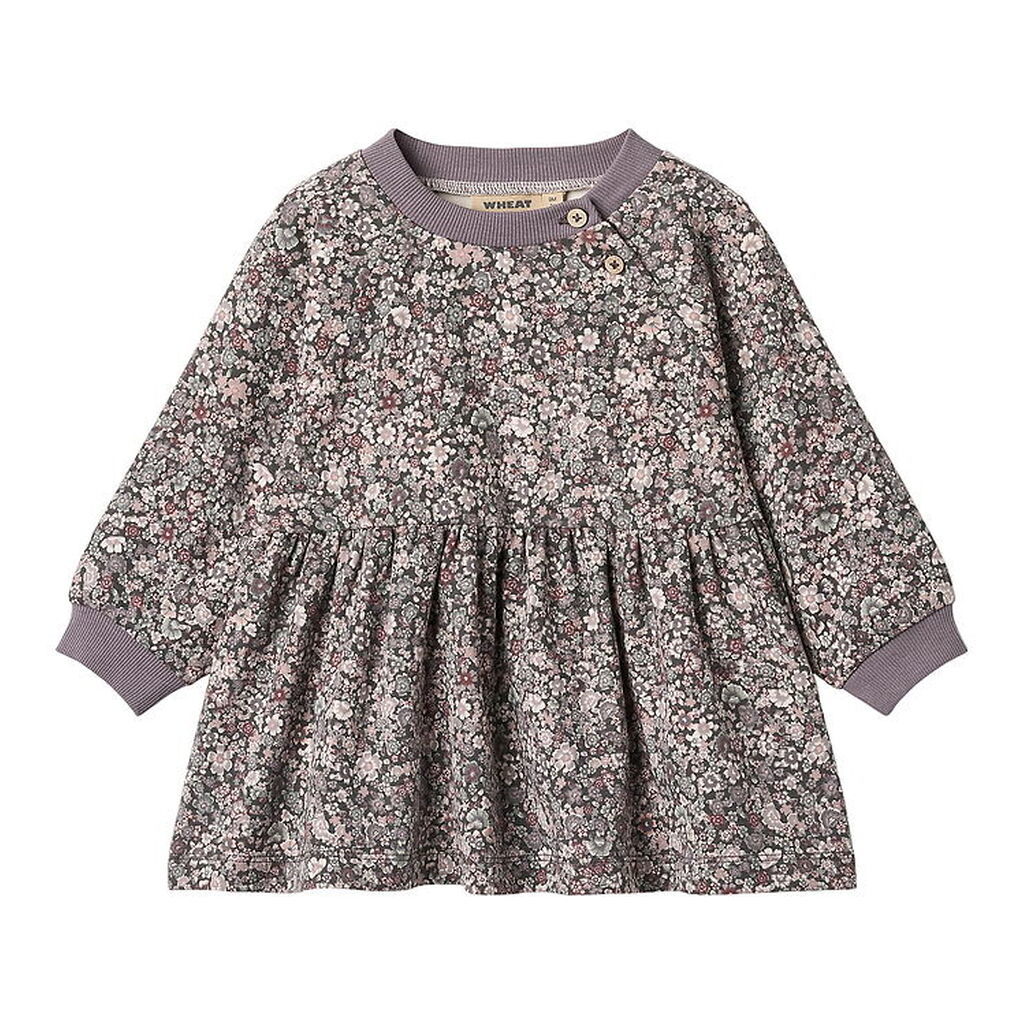 Wheat Kjole - Dorthea - Purple Stone Flowers