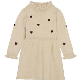 Fliink Kjole - Strik - Viskoseblanding - Benna - Sandshell