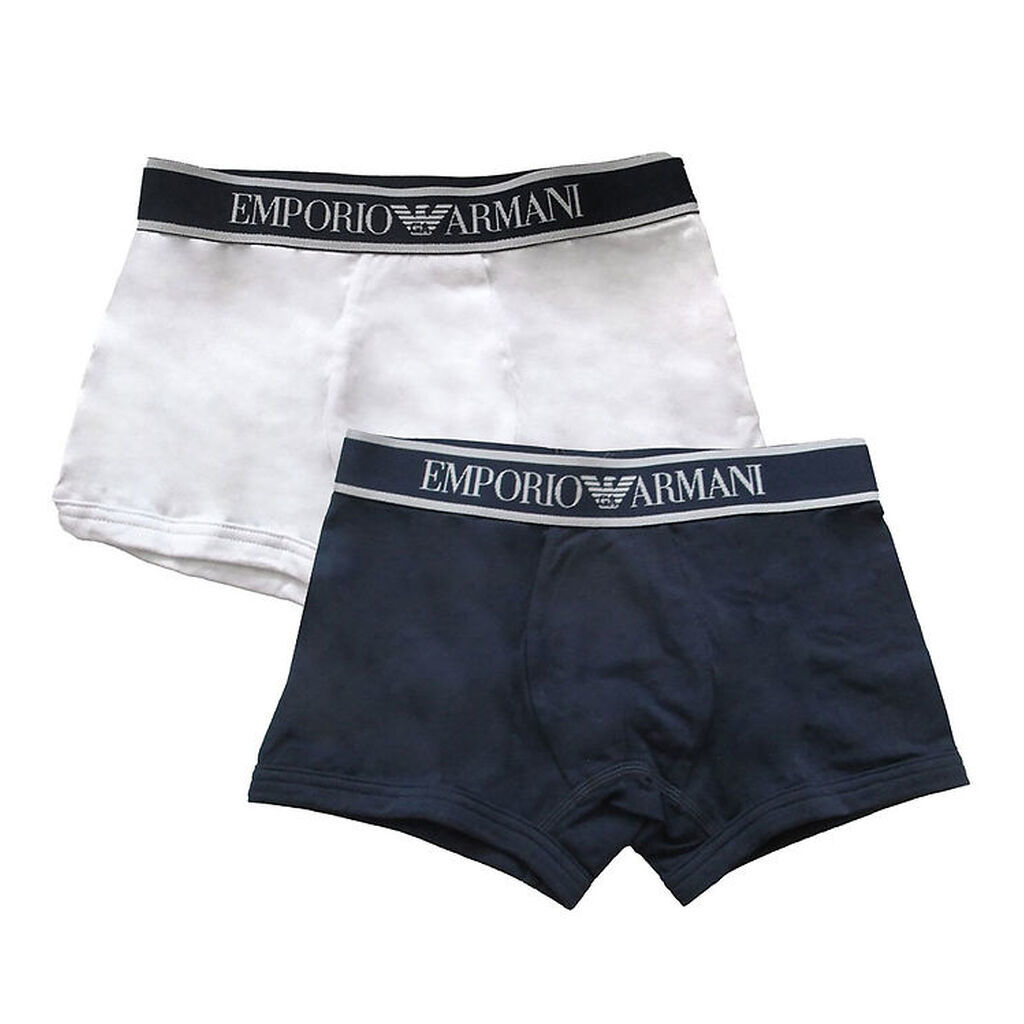Emporio Armani Boxershorts - 2-pak - Hvid/Navy