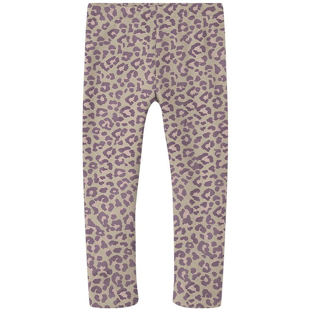 Name It Leggings m. Fleece - NmfDavina - Summer Sand/Leo